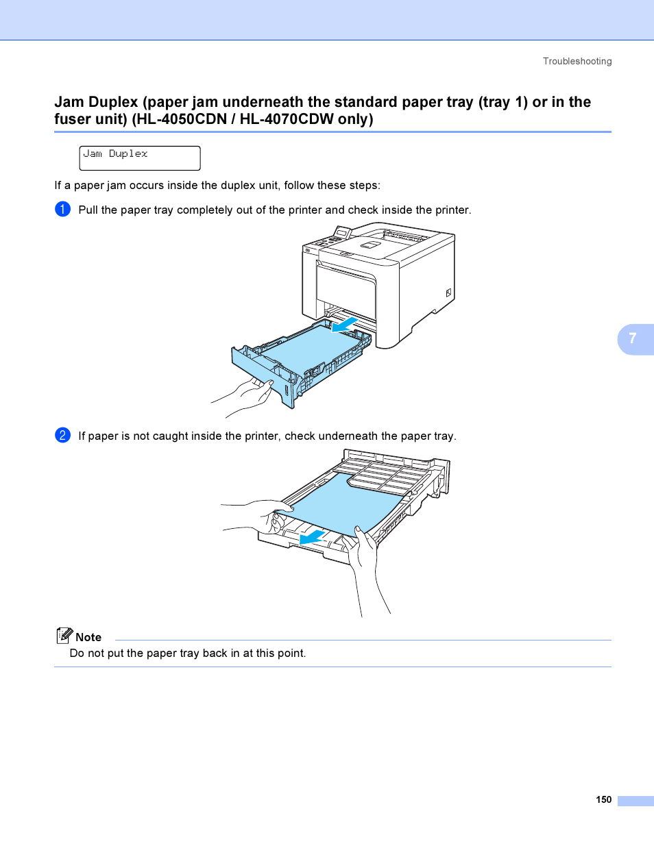 Hl-4050cdn / hl-4070cdw only) | Brother HL-4050CDN  EN User Manual | Page 159 / 211