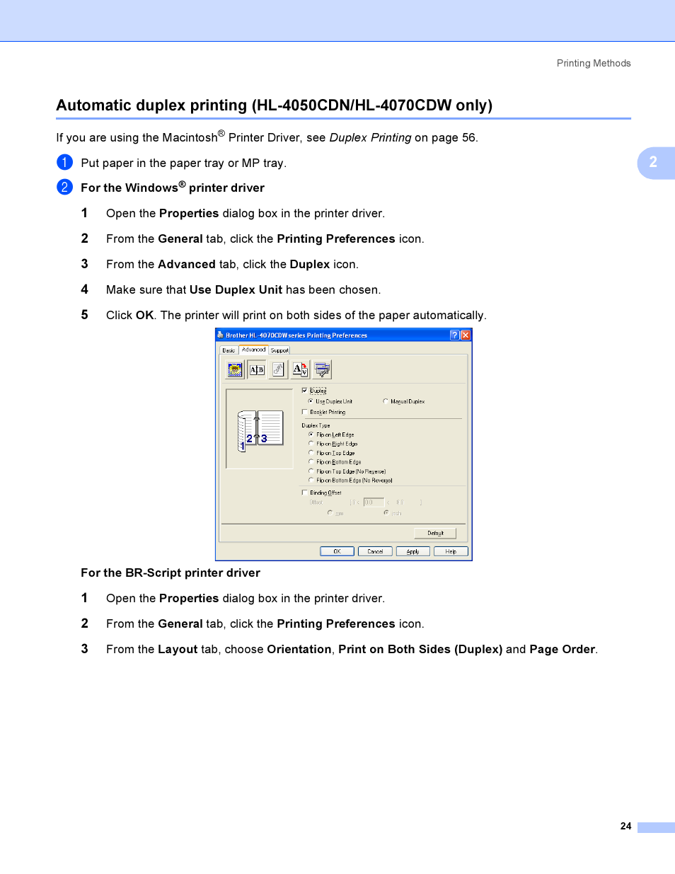 Brother HL-4050CDN  EN User Manual | Page 33 / 211