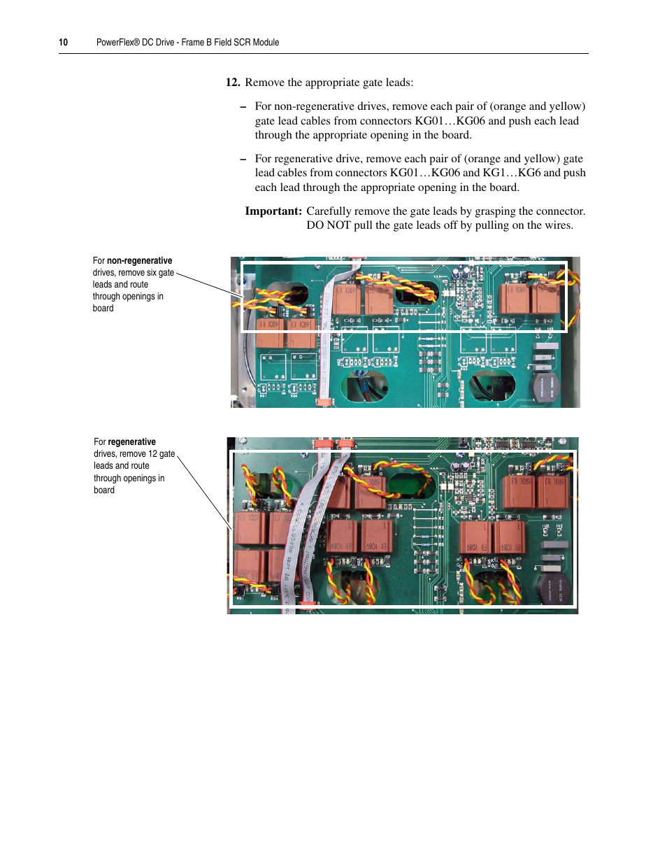 Rockwell Automation 20P PowerFlex DC Drive - Frame B Field SCR Module User Manual | Page 10 / 14