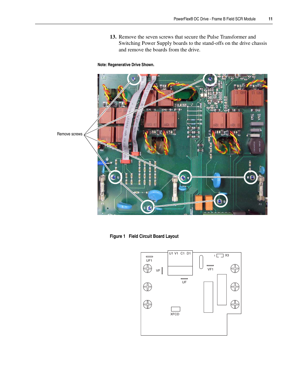 Rockwell Automation 20P PowerFlex DC Drive - Frame B Field SCR Module User Manual | Page 11 / 14