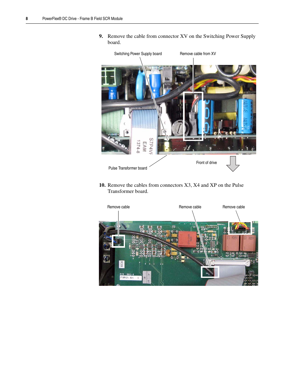 Rockwell Automation 20P PowerFlex DC Drive - Frame B Field SCR Module User Manual | Page 8 / 14