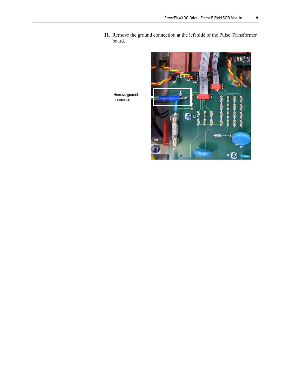 Rockwell Automation 20P PowerFlex DC Drive - Frame B Field SCR Module User Manual | Page 9 / 14