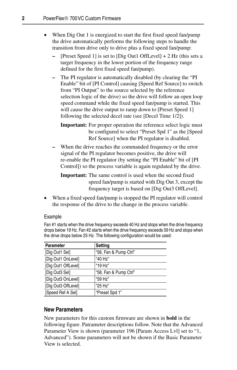 Rockwell Automation 20B PowerFlex 700 Custom Firmware - Option AE User Manual | Page 2 / 4