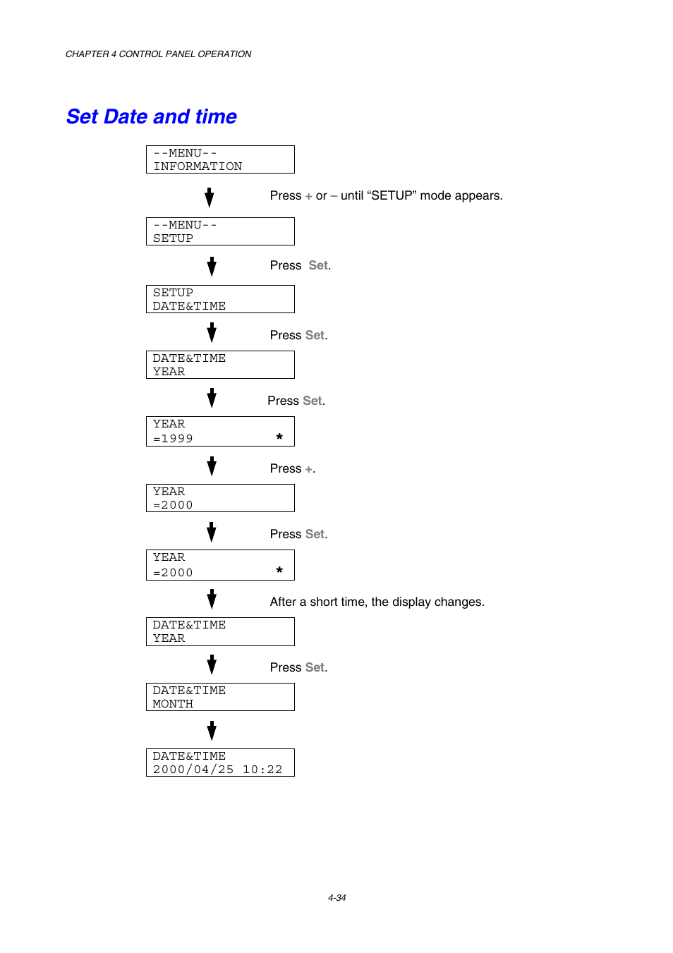 Set date and time | Brother HL-2600CN Series User Manual | Page 103 / 225
