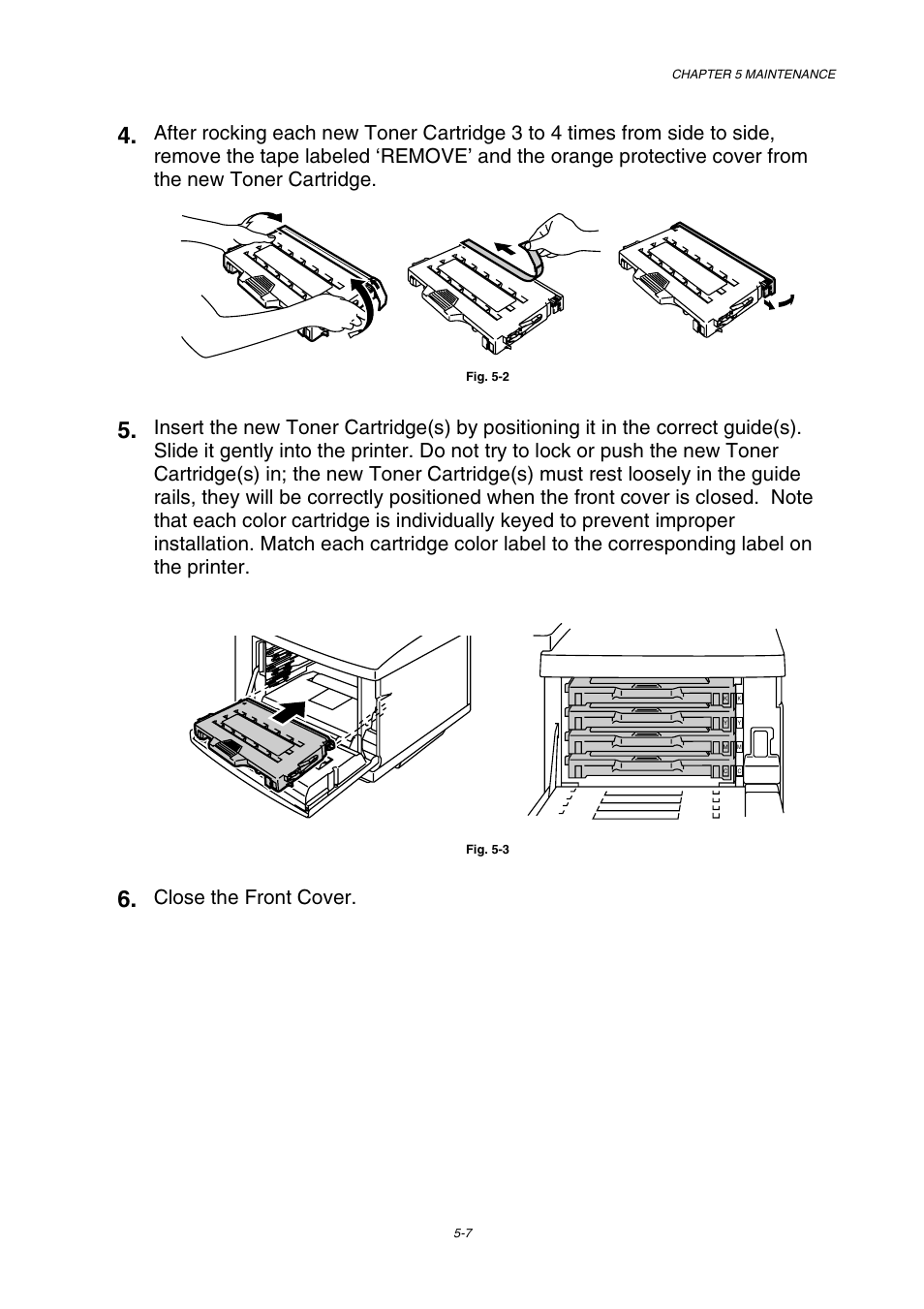 Close the front cover | Brother HL-2600CN Series User Manual | Page 119 / 225