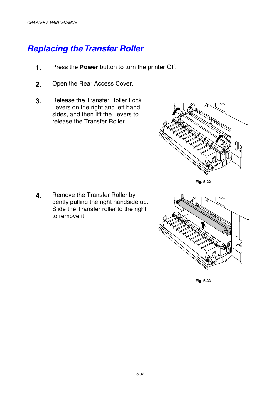 Replacing the transfer roller | Brother HL-2600CN Series User Manual | Page 144 / 225