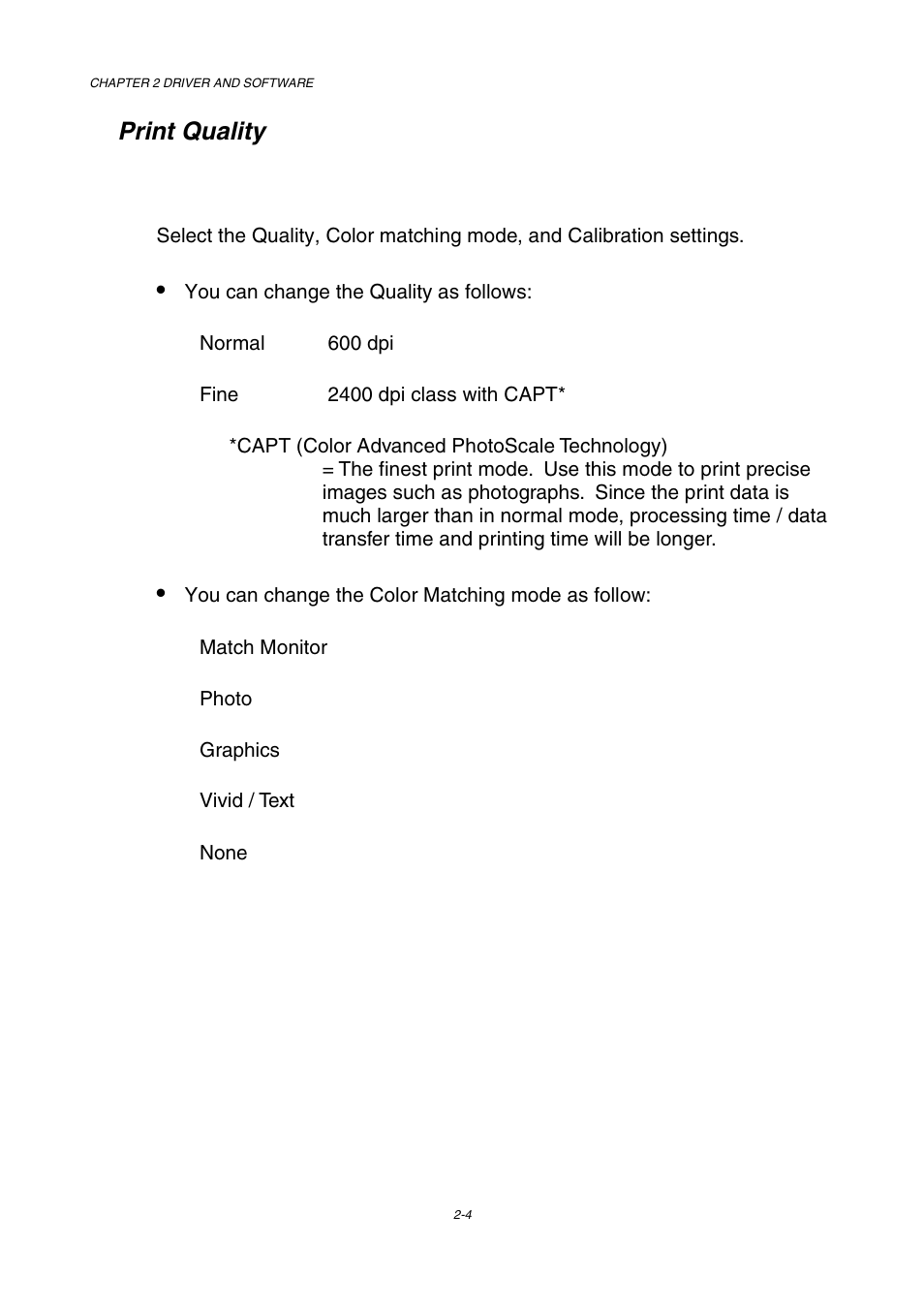 Print quality | Brother HL-2600CN Series User Manual | Page 37 / 225