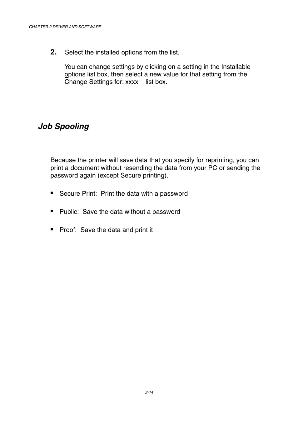 Job spooling | Brother HL-2600CN Series User Manual | Page 47 / 225