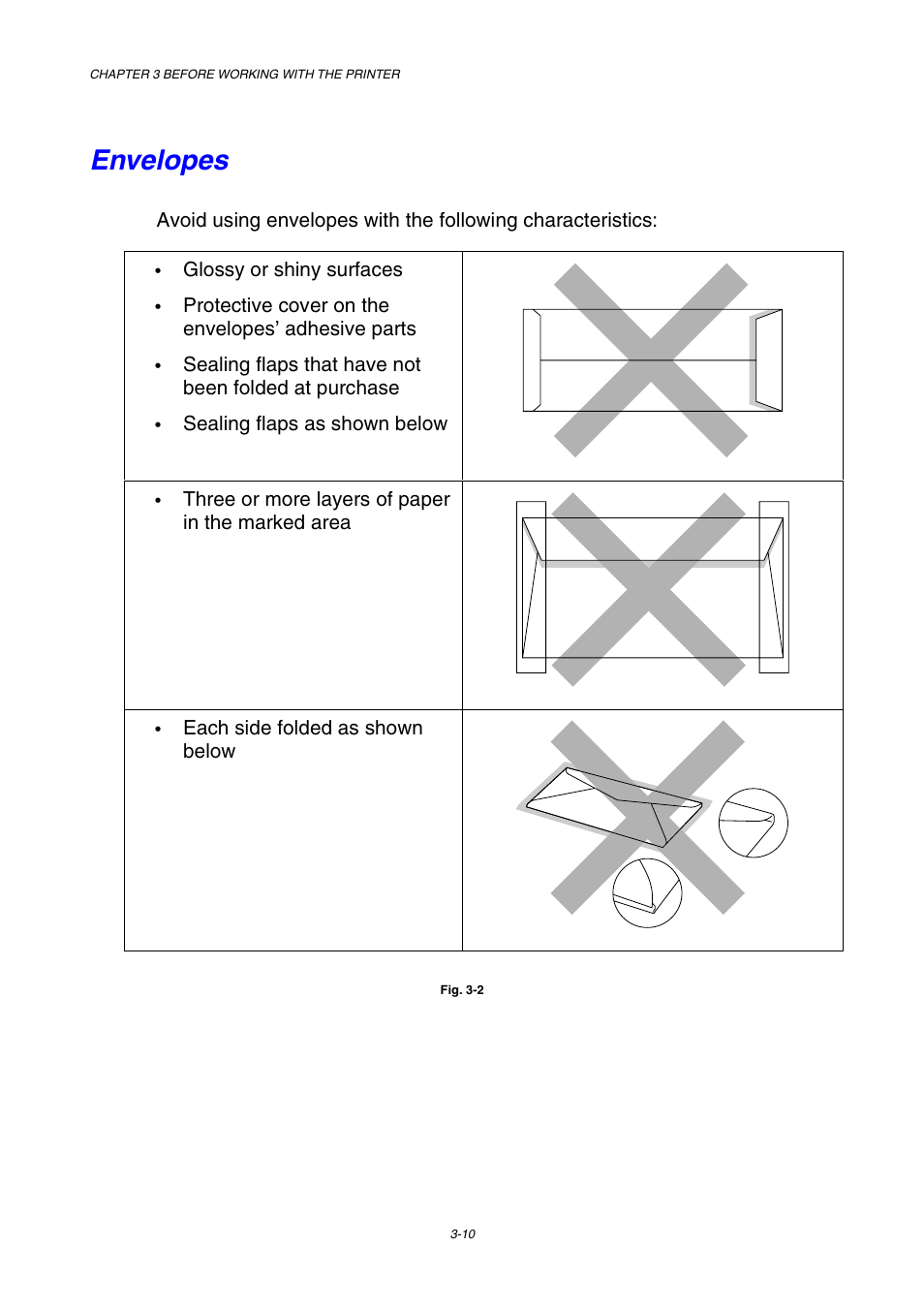 Envelopes | Brother HL-2600CN Series User Manual | Page 65 / 225