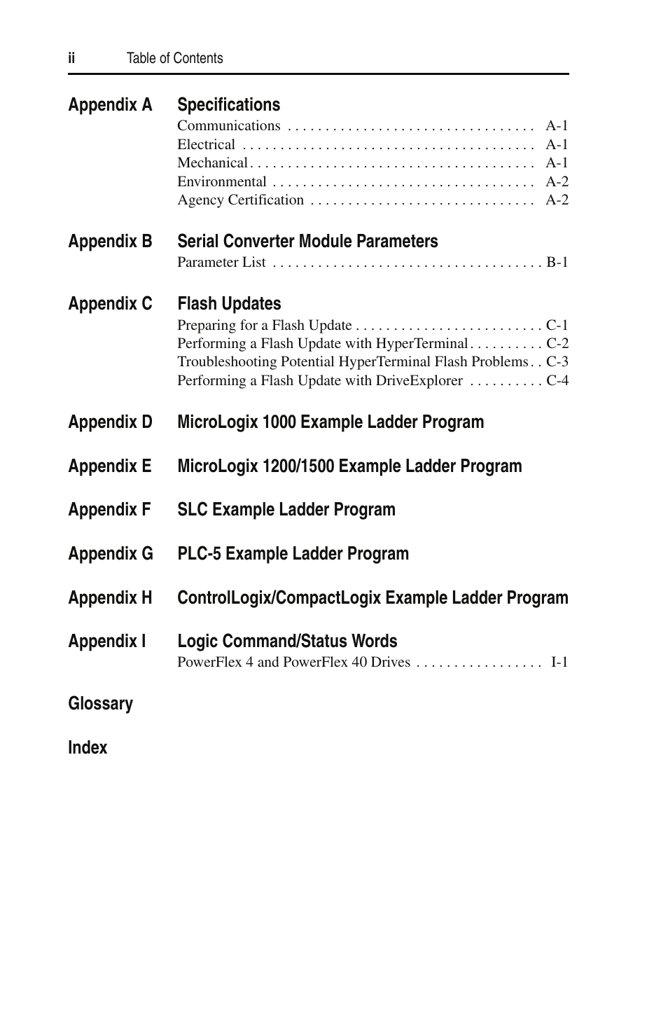 Rockwell Automation 22-SCM-232 Serial Converter Module User Manual | Page 6 / 104
