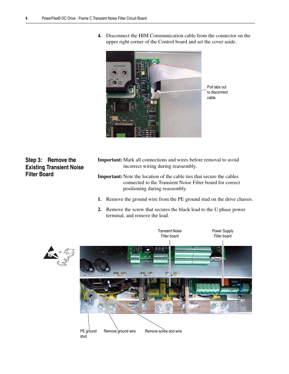 Rockwell Automation 20P PowerFlex DC Drive - Frame C Transient Noise Filter Circuit Board User Manual | Page 4 / 10