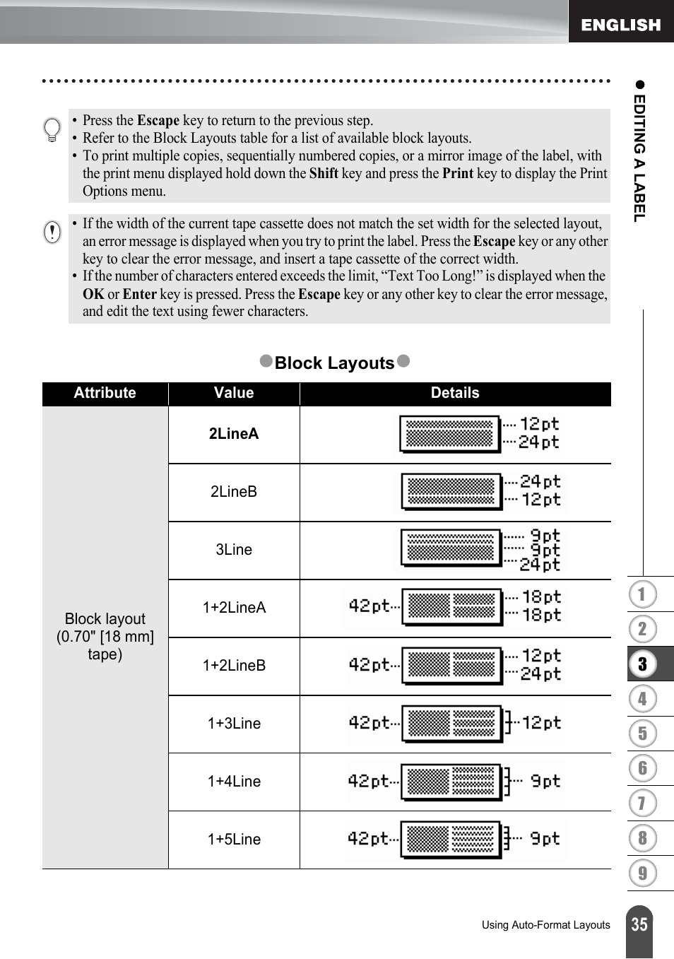 Brother P-TOUCH PT-2030 User Manual | Page 41 / 68