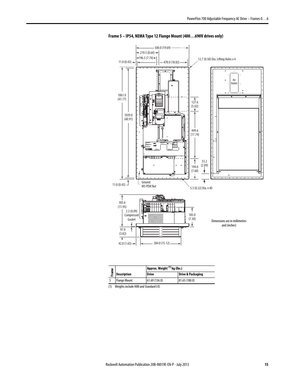 Rockwell Automation 20B PowerFlex 700 Installation Instructions - Frames 0…6 User Manual | Page 15 / 78