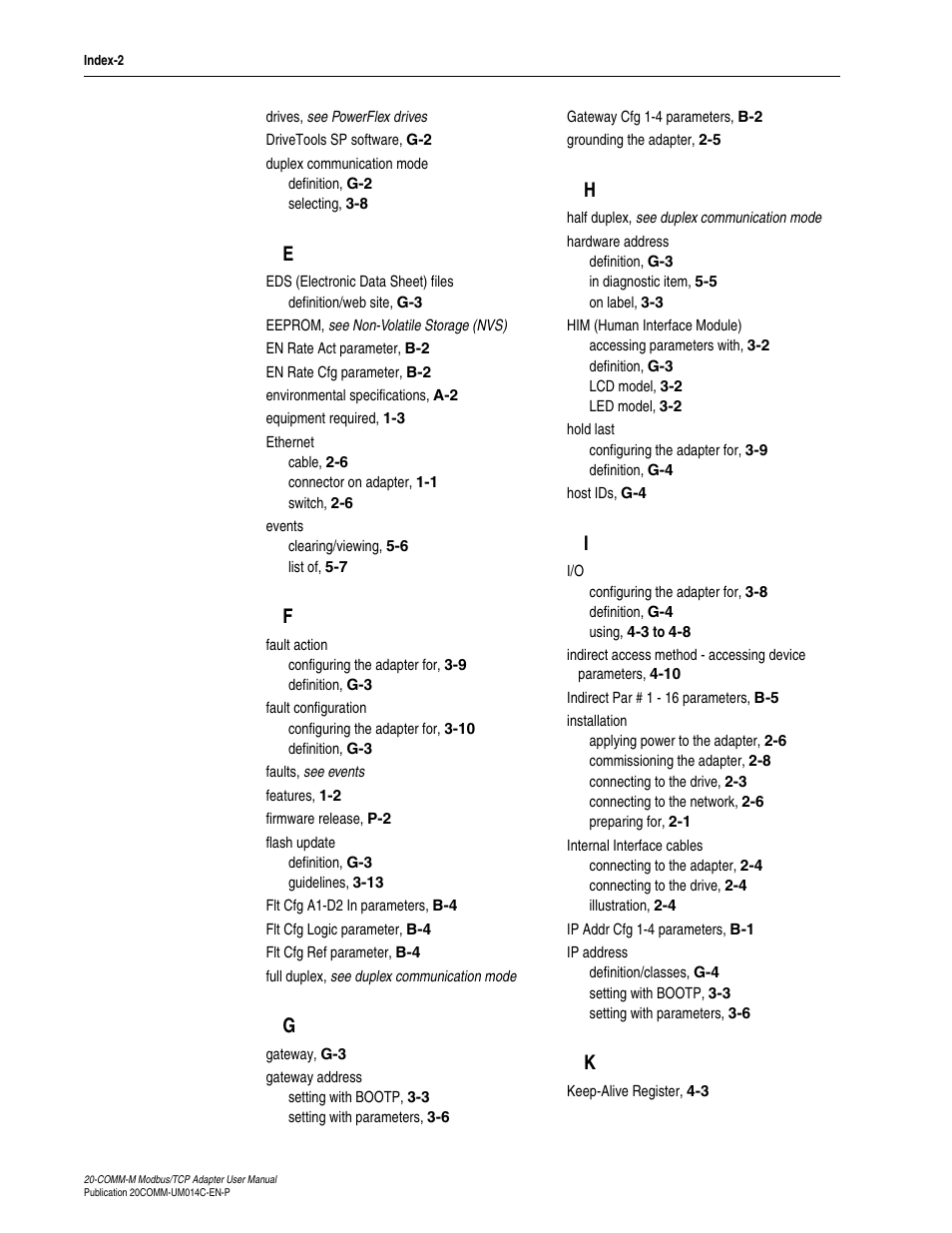 Rockwell Automation 20-COMM-M Modbus/TCP Adapter User Manual | Page 94 / 98