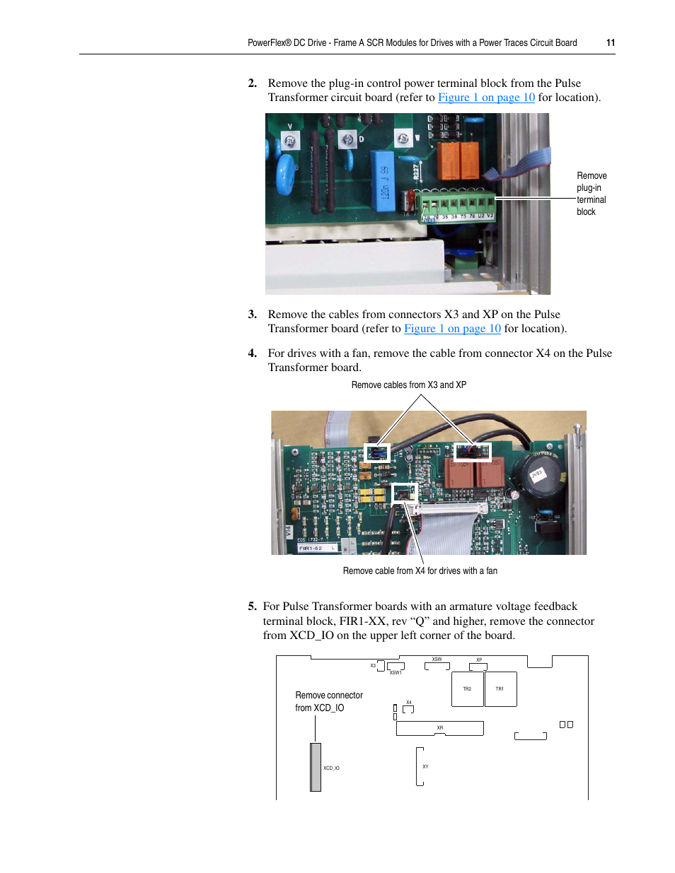 Rockwell Automation 20P PowerFlex DC Drive - Frame A SCR Modules for Drive w/Power Traces Circuit Board User Manual | Page 11 / 18