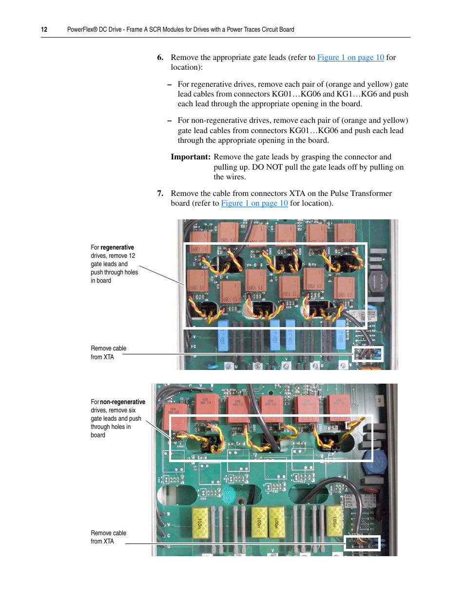 Rockwell Automation 20P PowerFlex DC Drive - Frame A SCR Modules for Drive w/Power Traces Circuit Board User Manual | Page 12 / 18