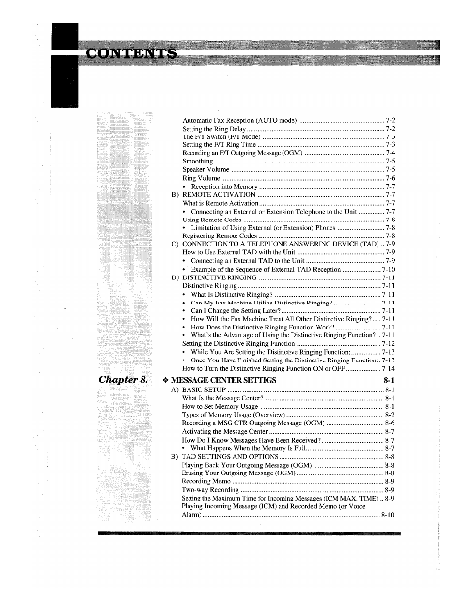 Brother INTELLIFAX 820MC User Manual | Page 6 / 128