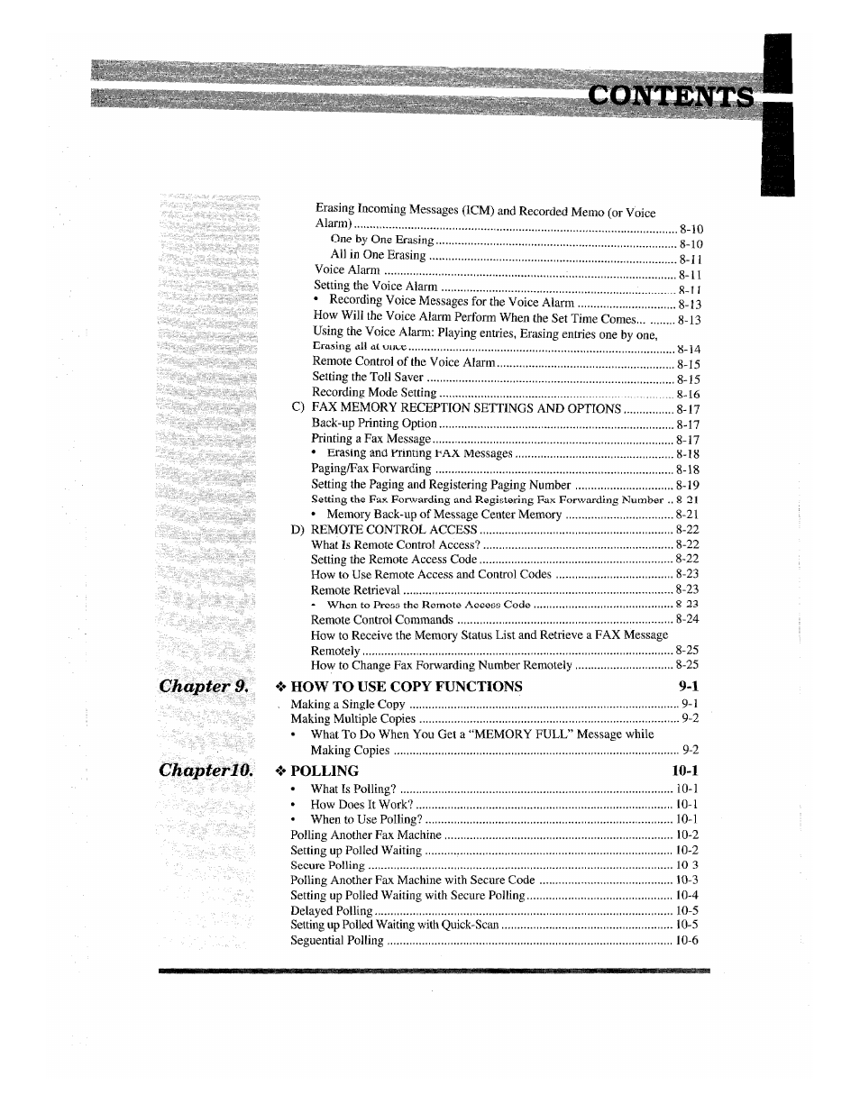 Brother INTELLIFAX 820MC User Manual | Page 7 / 128