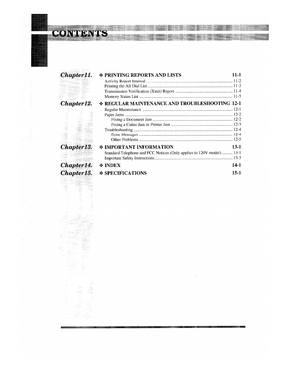Brother INTELLIFAX 820MC User Manual | Page 8 / 128