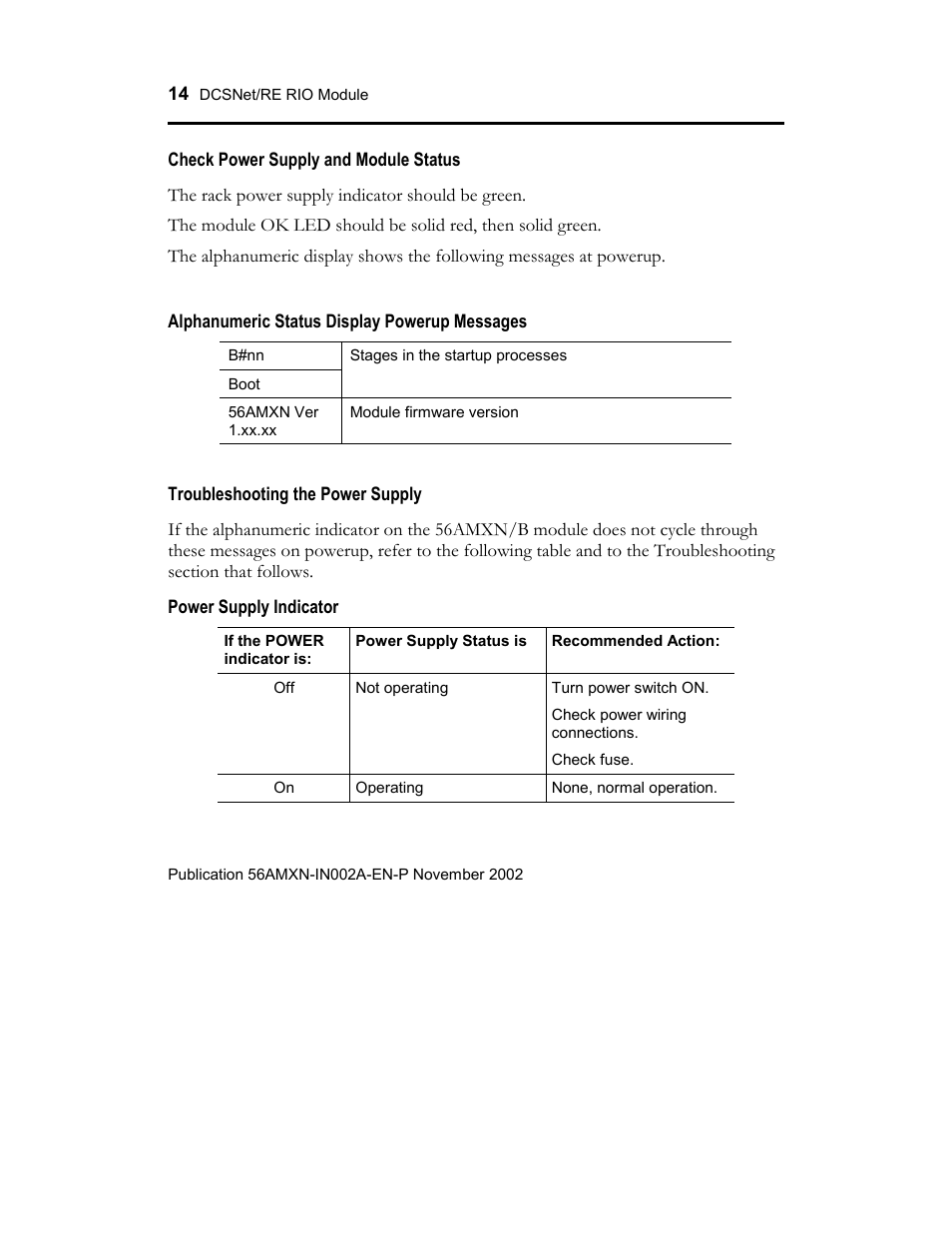 Rockwell Automation 56AMXN ControlLogix/AutoMax/Communication/Module User Manual | Page 14 / 24