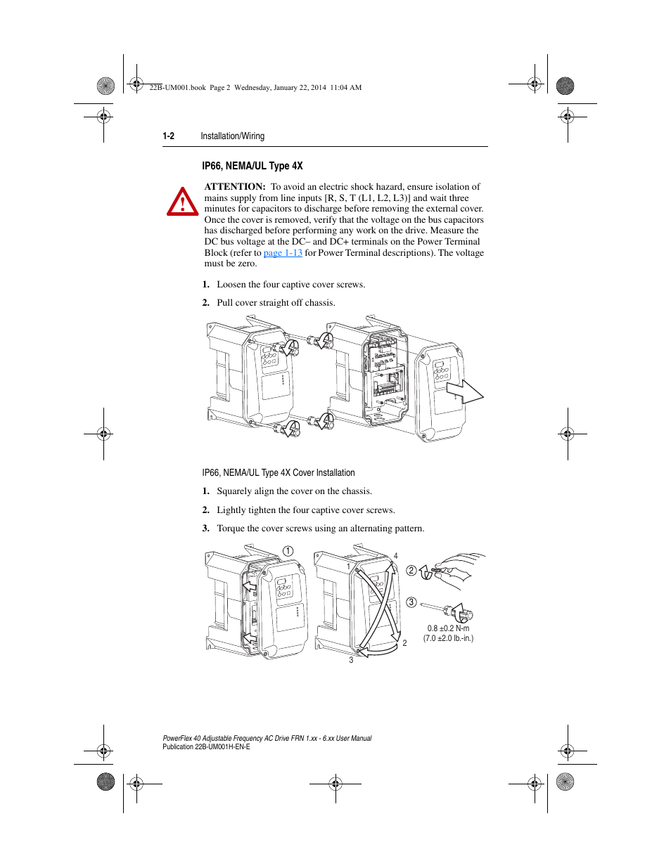 Ip66, nema/ul type 4x | Rockwell Automation 22B PowerFlex 40 FRN 1.xx - 6.xx User Manual | Page 12 / 160