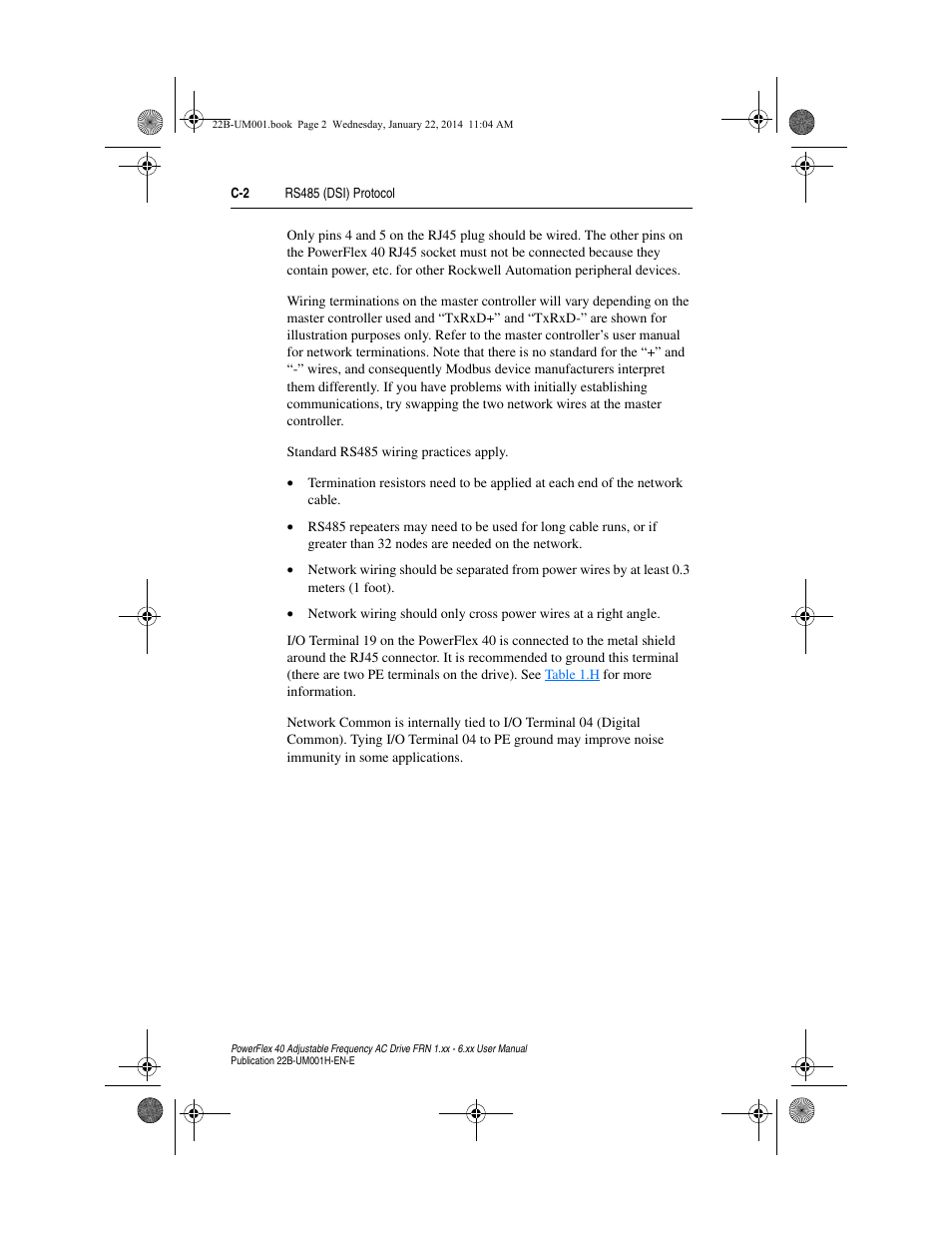 Rockwell Automation 22B PowerFlex 40 FRN 1.xx - 6.xx User Manual | Page 126 / 160