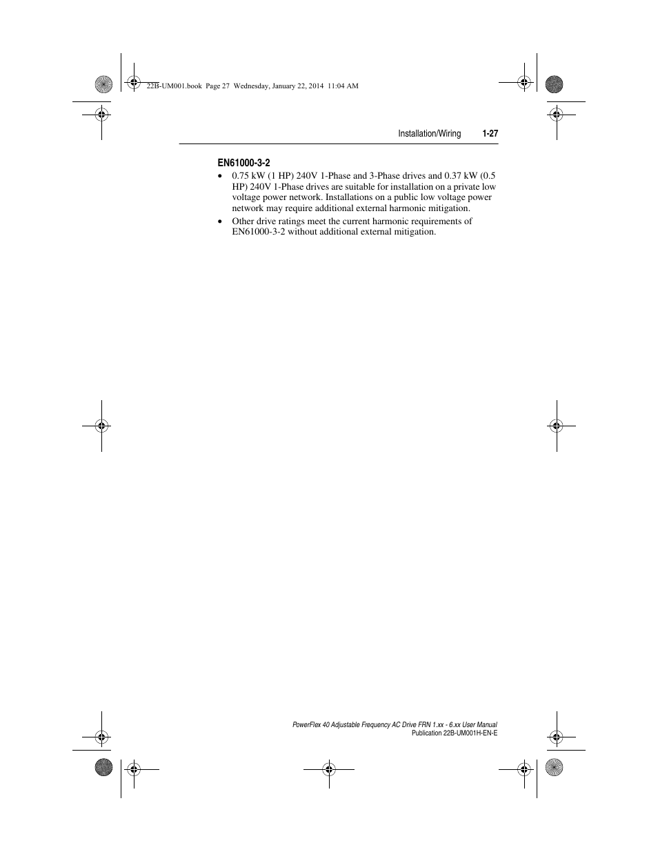 En61000-3-2 | Rockwell Automation 22B PowerFlex 40 FRN 1.xx - 6.xx User Manual | Page 37 / 160