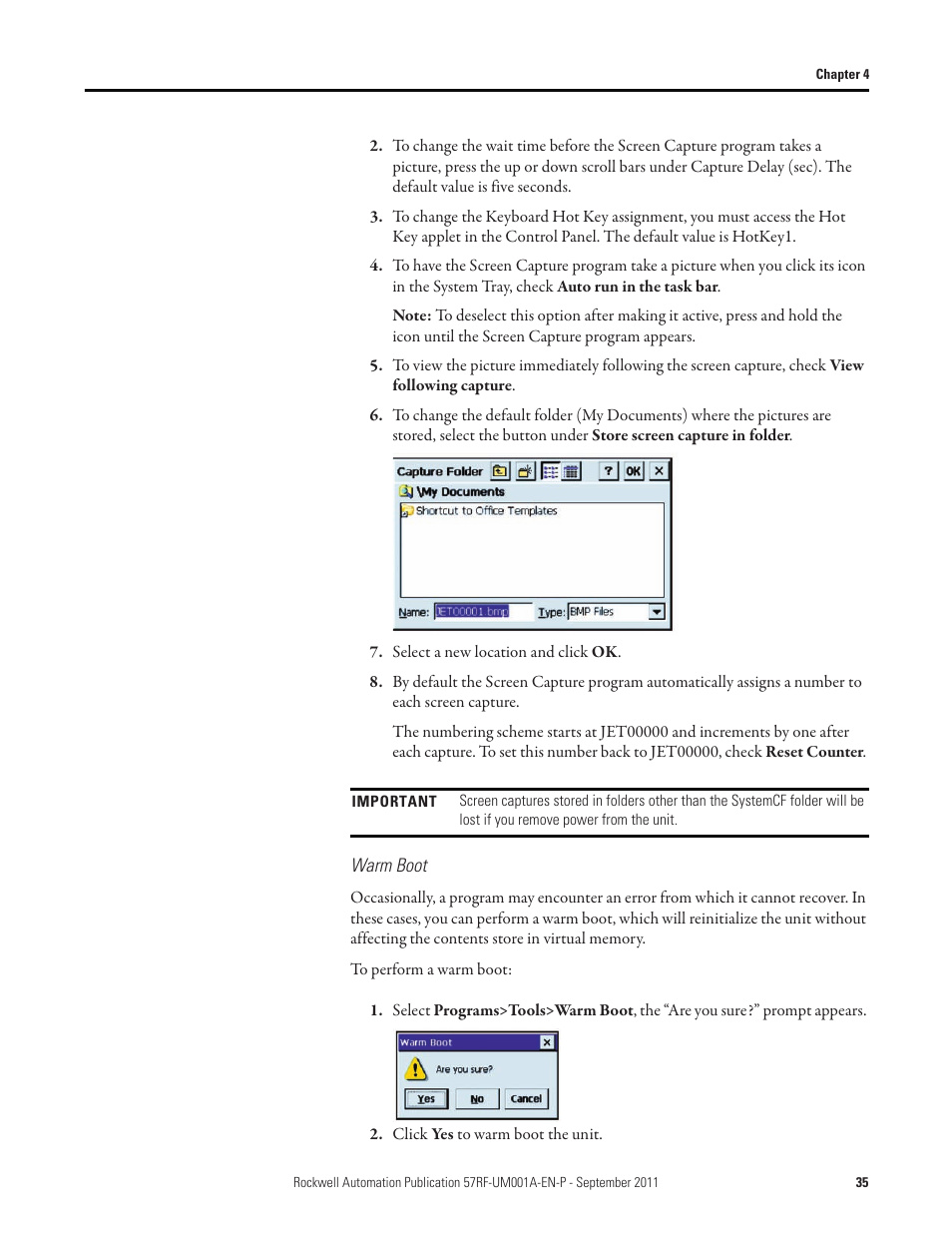 Rockwell Automation 57RF RFID ICODE Handheld Interface User Manual User Manual | Page 35 / 112