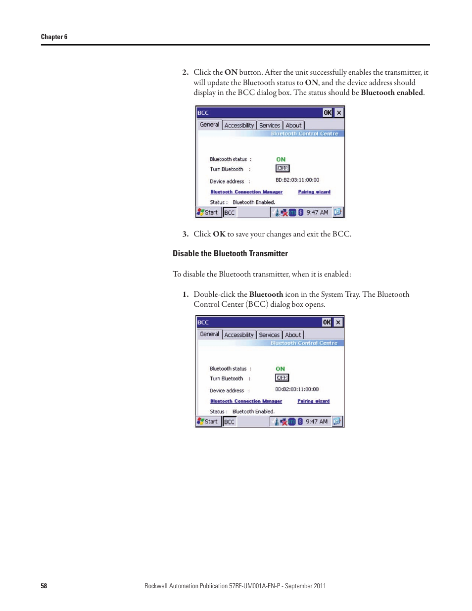 Rockwell Automation 57RF RFID ICODE Handheld Interface User Manual User Manual | Page 58 / 112