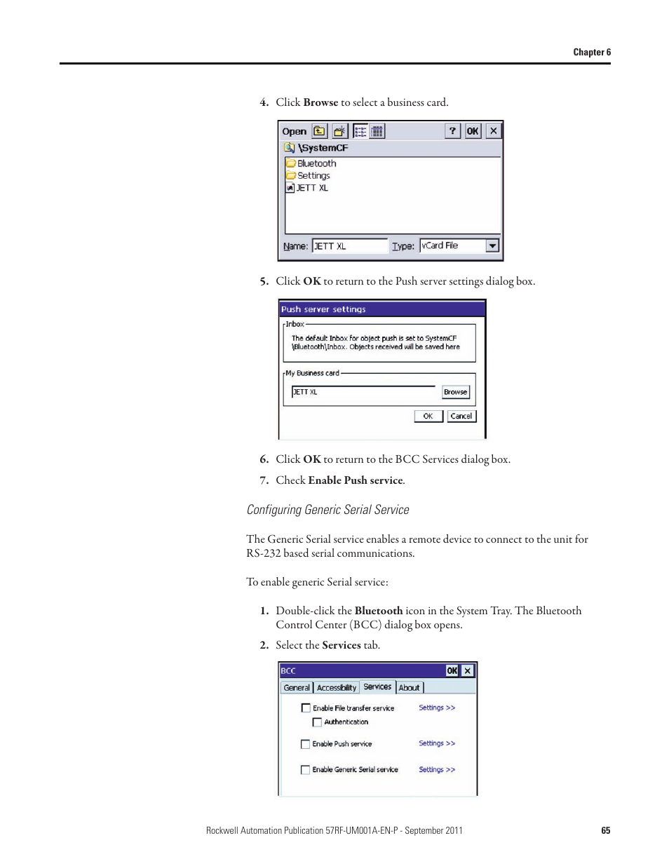 Rockwell Automation 57RF RFID ICODE Handheld Interface User Manual User Manual | Page 65 / 112