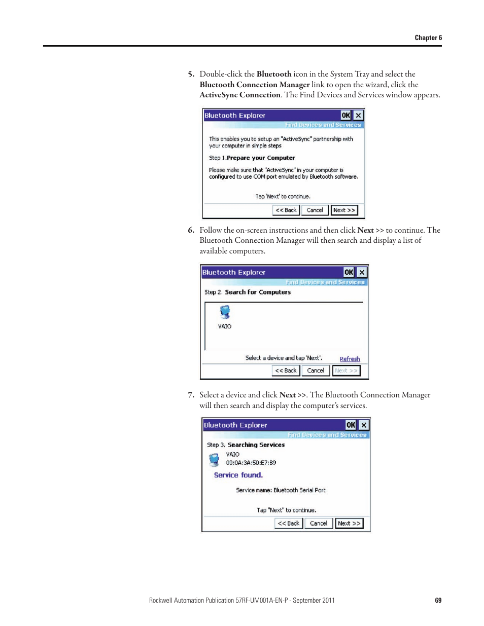 Rockwell Automation 57RF RFID ICODE Handheld Interface User Manual User Manual | Page 69 / 112