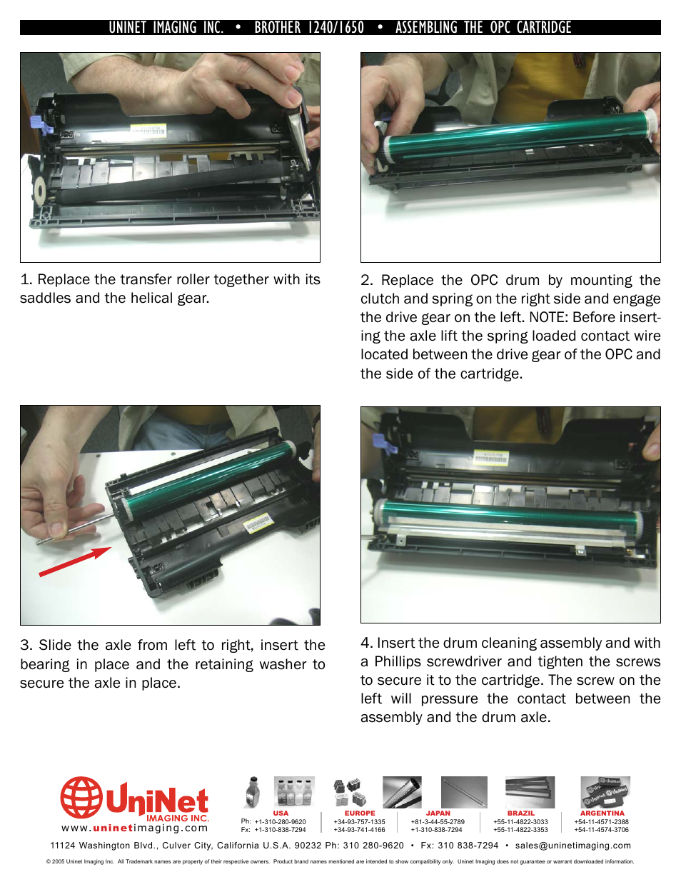 Brother UNINET 1240 User Manual | Page 11 / 12