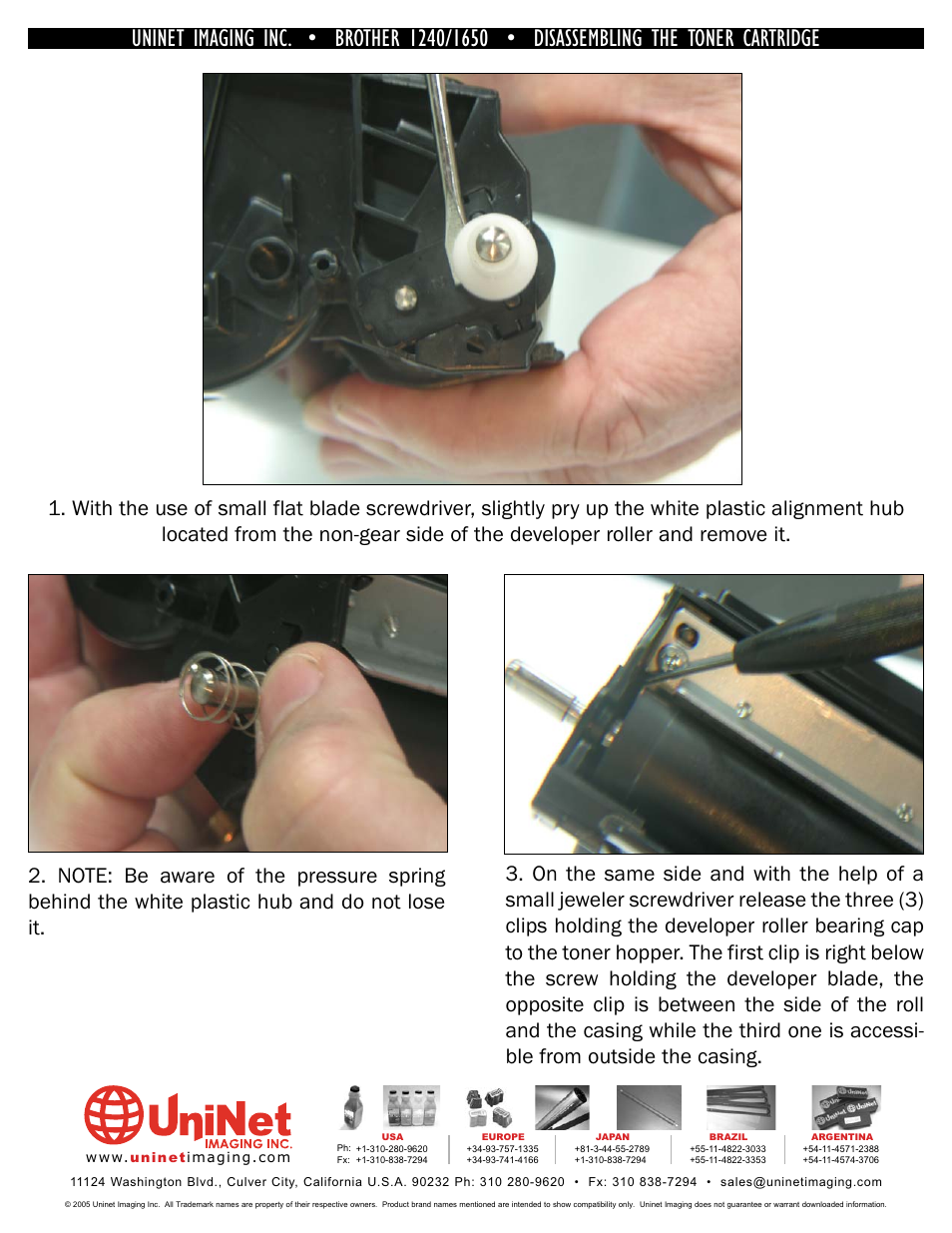 Brother UNINET 1240 User Manual | Page 3 / 12