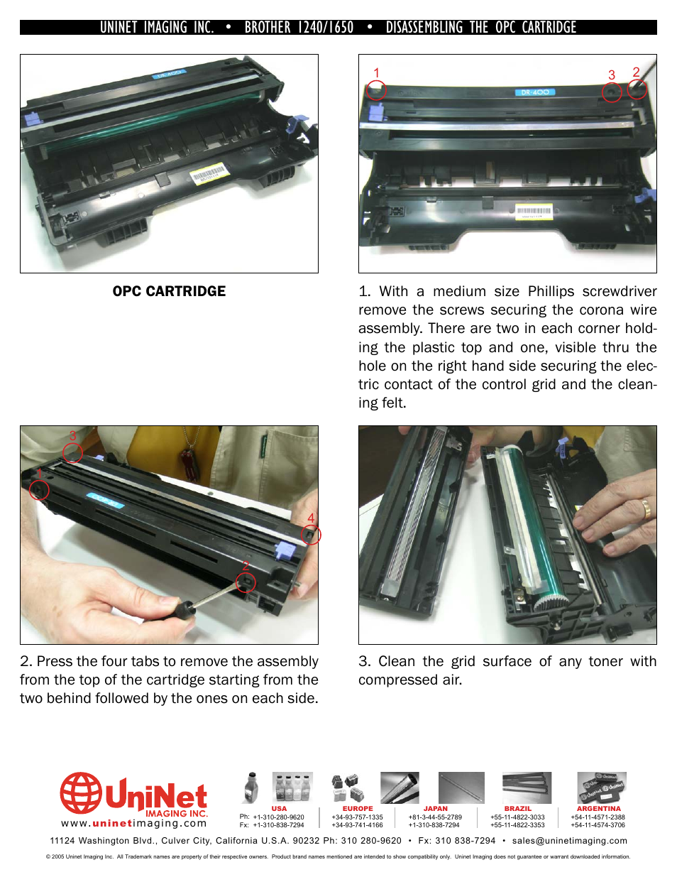 Brother UNINET 1240 User Manual | Page 7 / 12