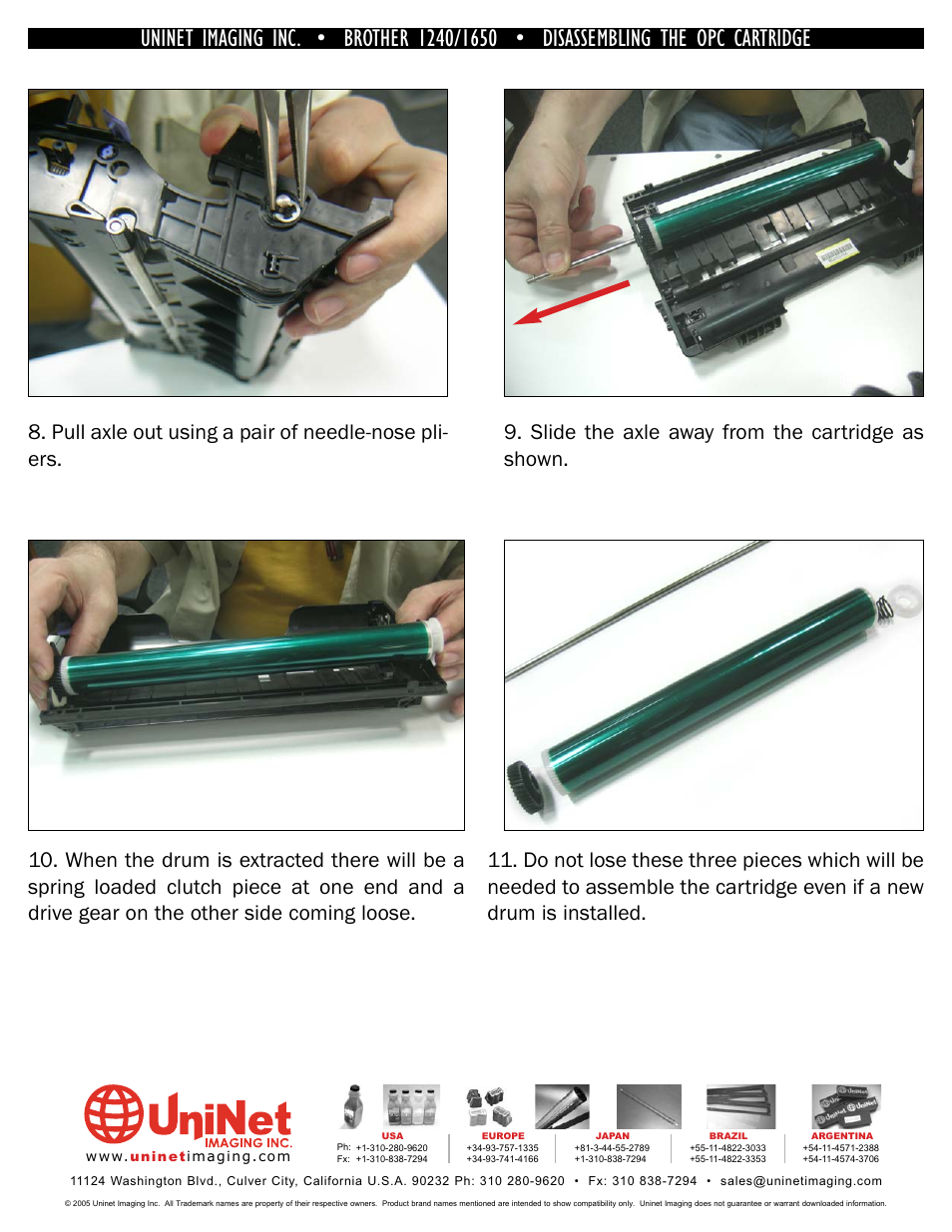 Brother UNINET 1240 User Manual | Page 9 / 12