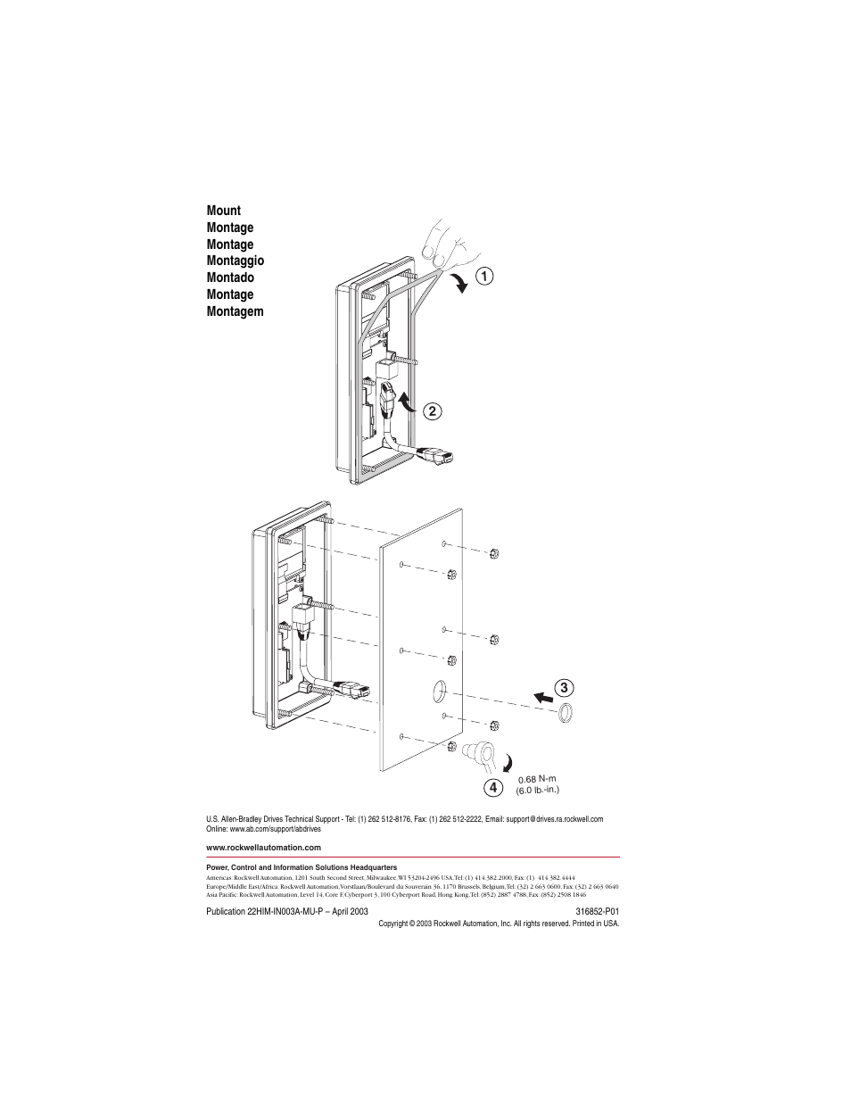 Rockwell Automation 22-HIM-C2S PowerFlex 4-Class Remote Small HIM User Manual | Page 4 / 4