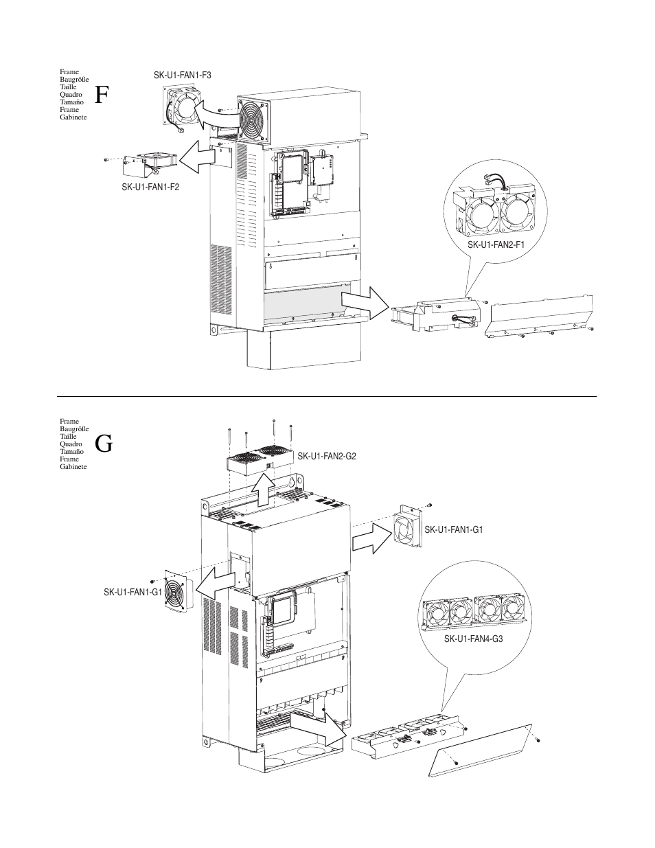 Rockwell Automation 22C PowerFlex 400 Replacement Fan User Manual | Page 3 / 4