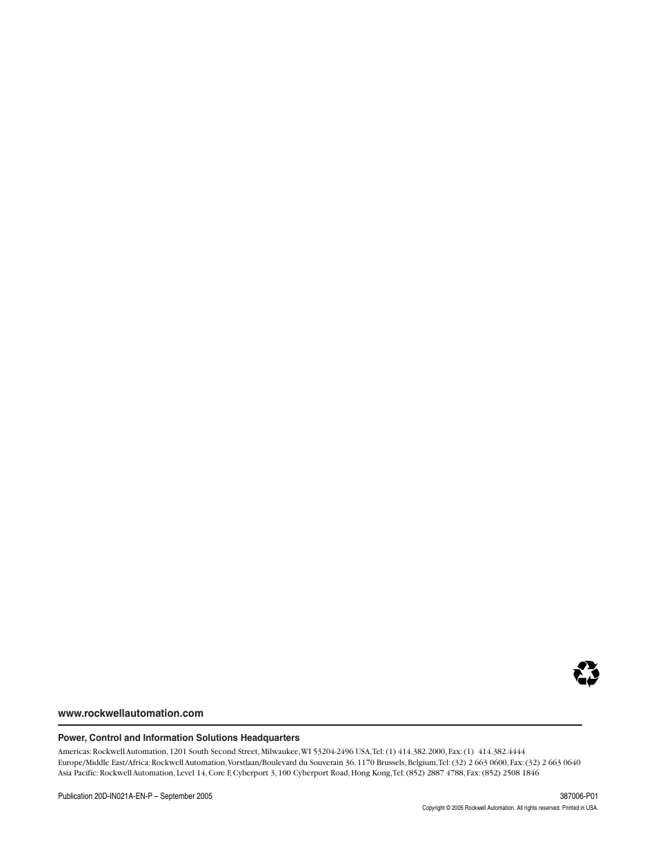 Rockwell Automation 20D PowerFlex 700S Auxiliary Control Power Supply User Manual | Page 4 / 4