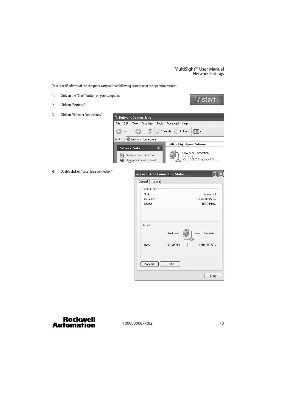 Rockwell Automation 48MS MultiSight Vision Sensor User Manual | Page 13 / 76