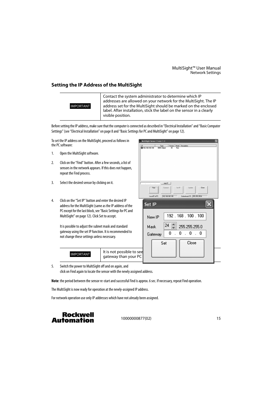 Rockwell Automation 48MS MultiSight Vision Sensor User Manual | Page 15 / 76