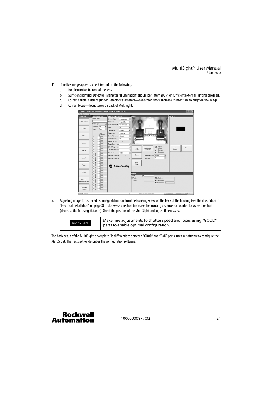 Rockwell Automation 48MS MultiSight Vision Sensor User Manual | Page 21 / 76