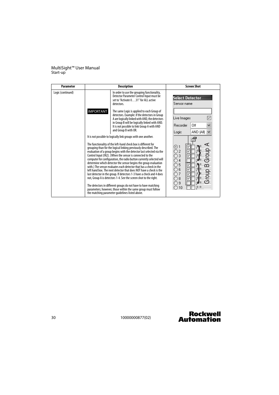 Rockwell Automation 48MS MultiSight Vision Sensor User Manual | Page 30 / 76