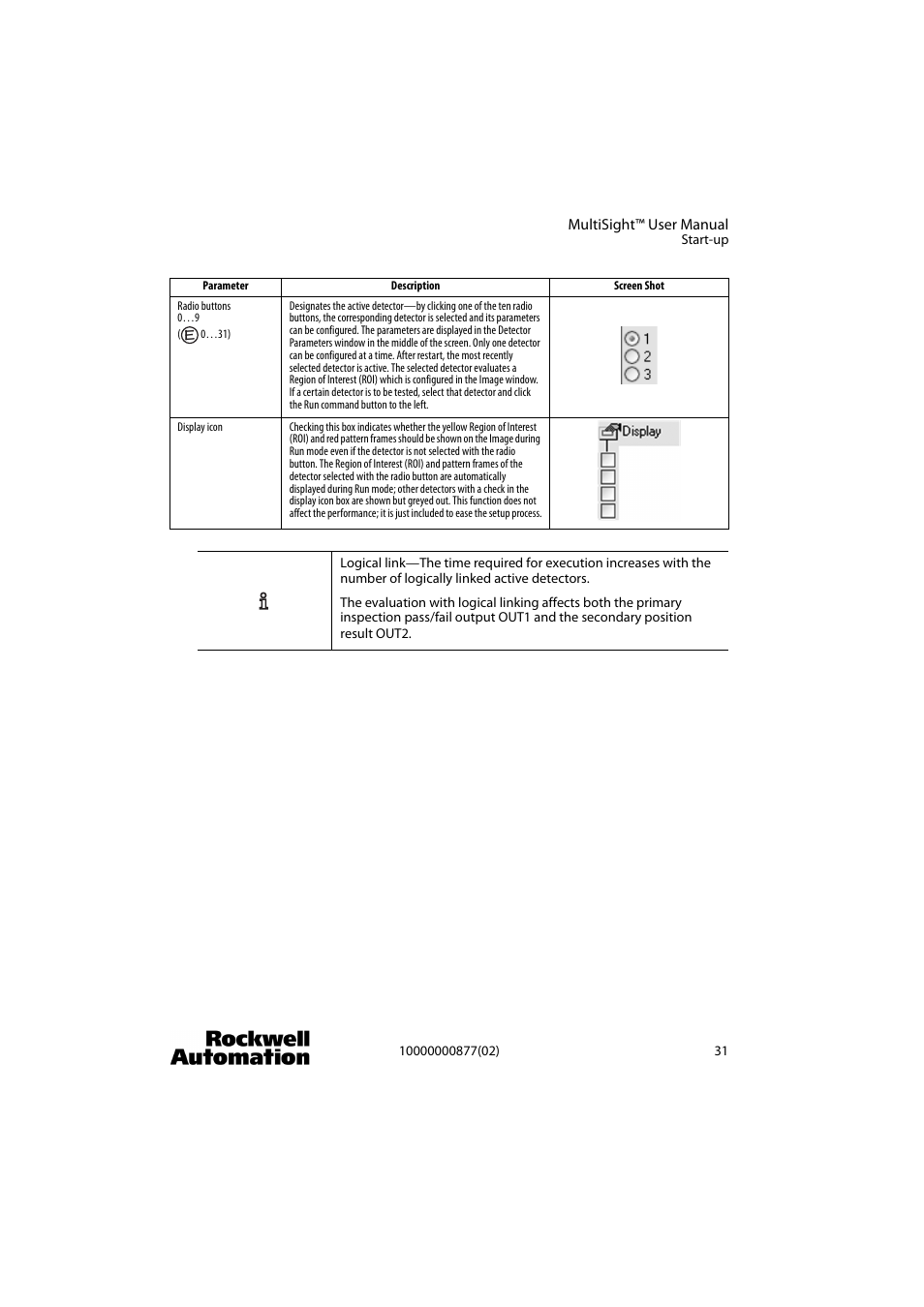 Rockwell Automation 48MS MultiSight Vision Sensor User Manual | Page 31 / 76