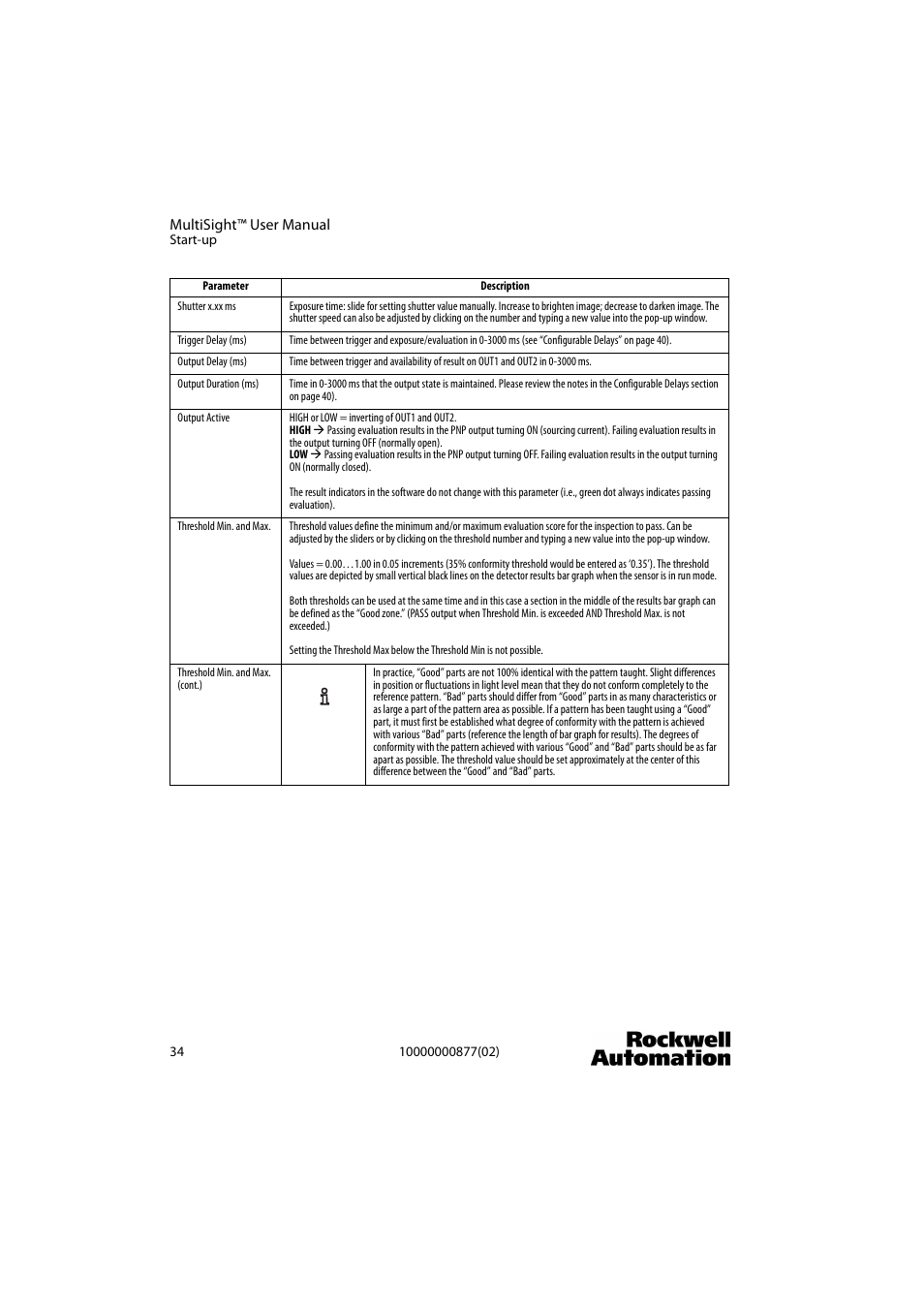 Rockwell Automation 48MS MultiSight Vision Sensor User Manual | Page 34 / 76