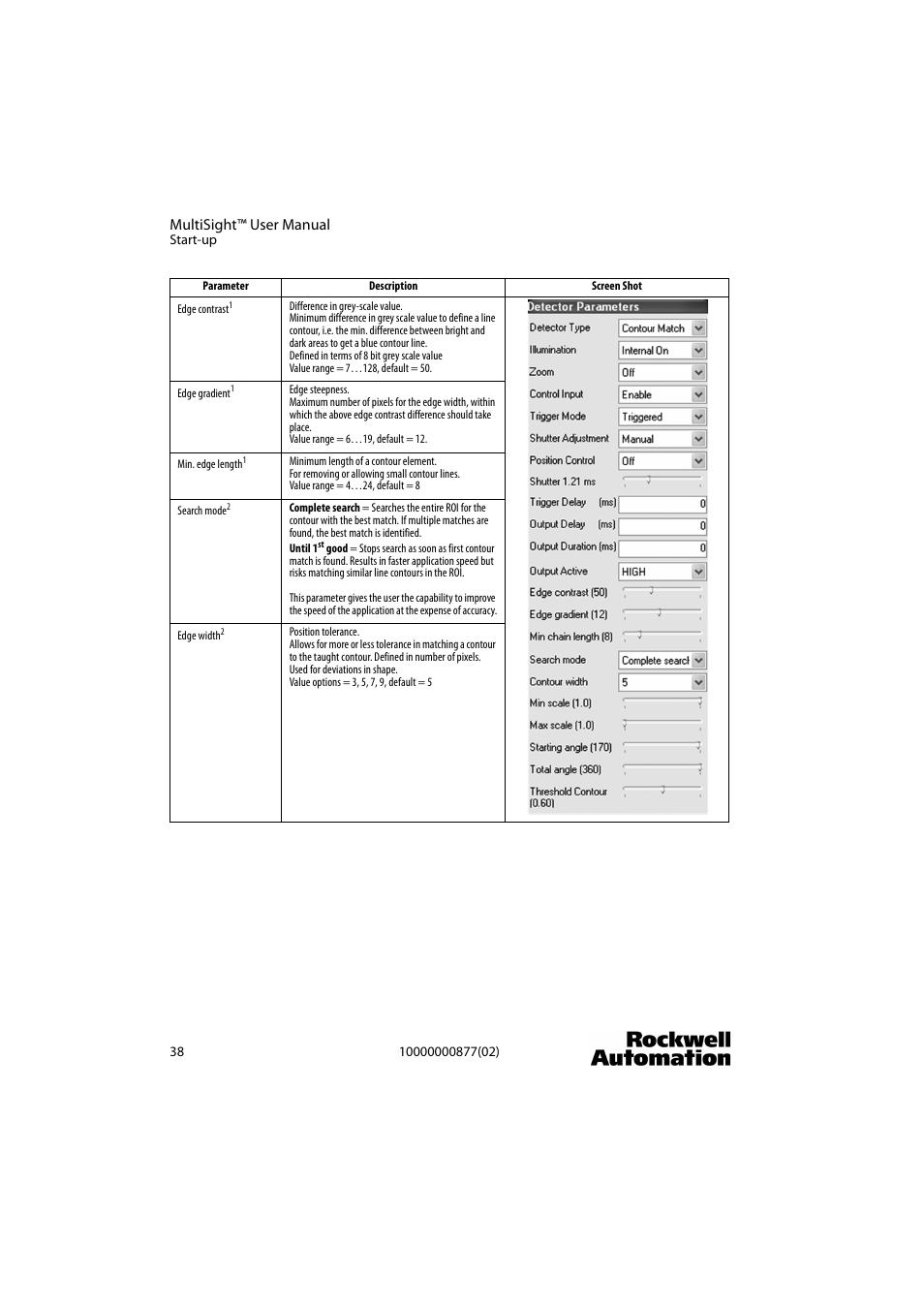 Rockwell Automation 48MS MultiSight Vision Sensor User Manual | Page 38 / 76