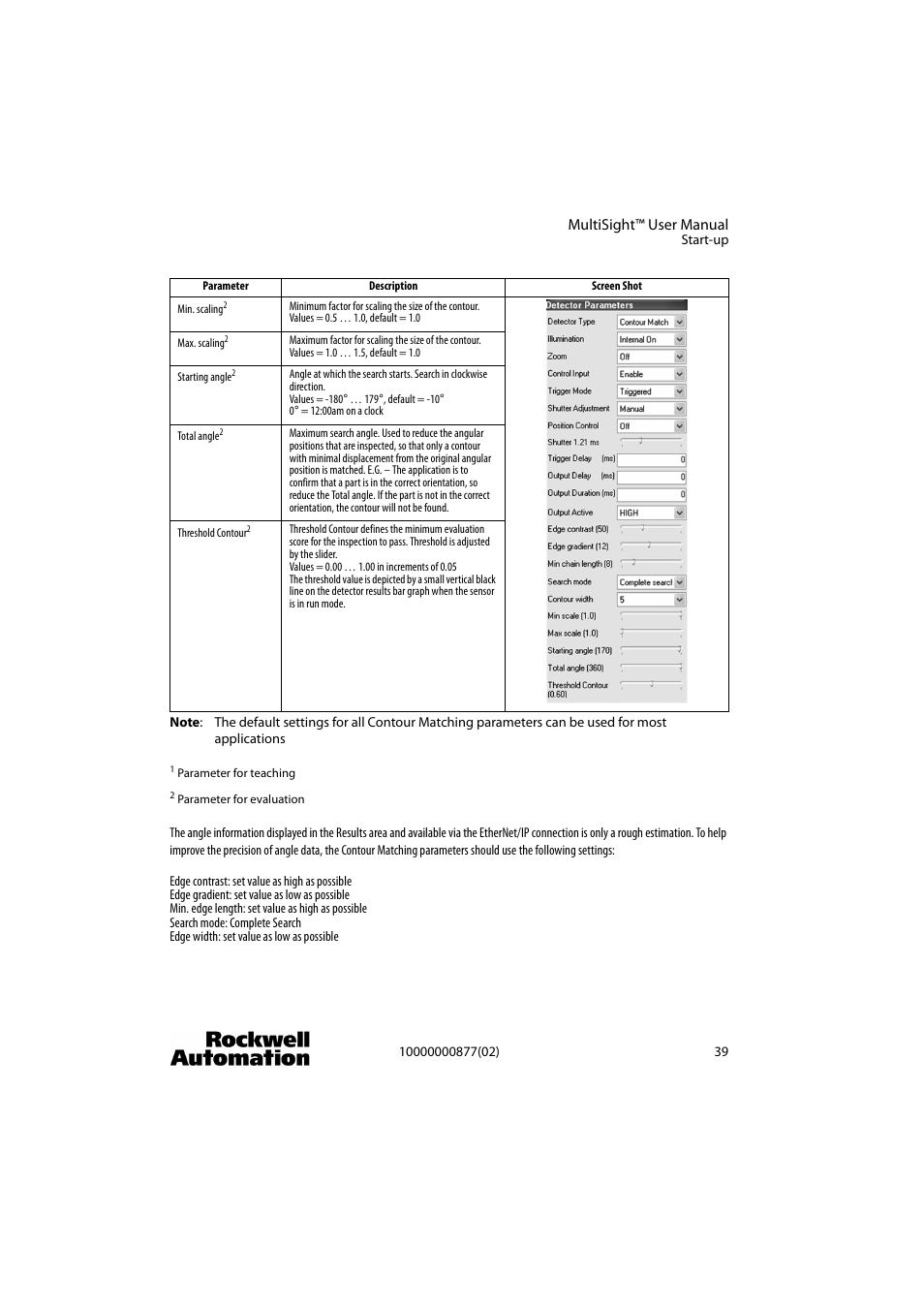 Rockwell Automation 48MS MultiSight Vision Sensor User Manual | Page 39 / 76