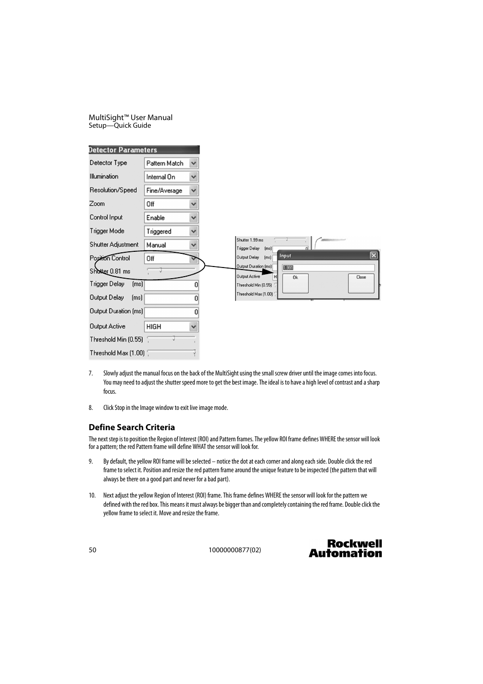 Rockwell Automation 48MS MultiSight Vision Sensor User Manual | Page 50 / 76