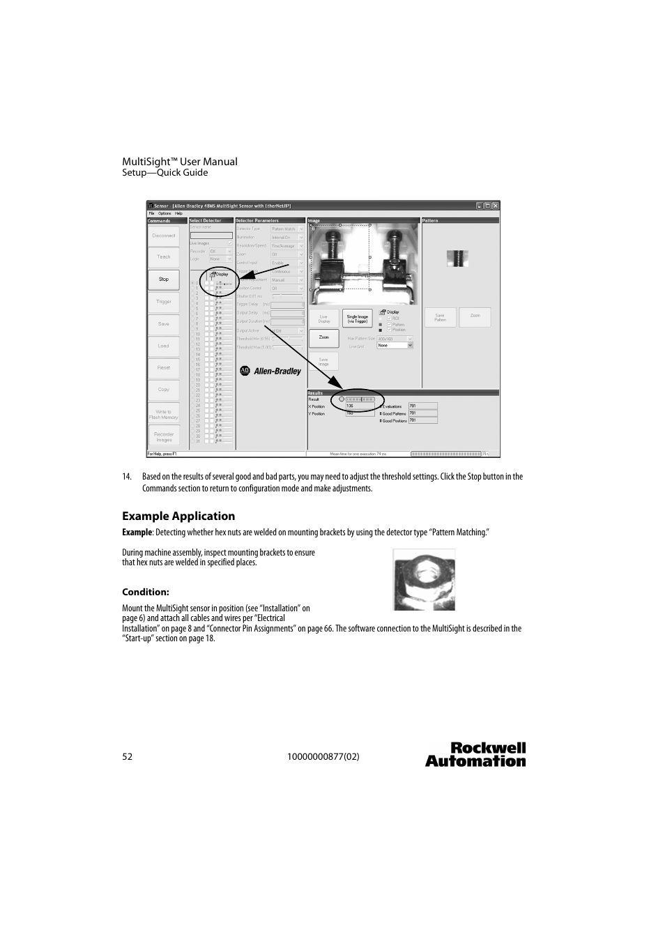Rockwell Automation 48MS MultiSight Vision Sensor User Manual | Page 52 / 76