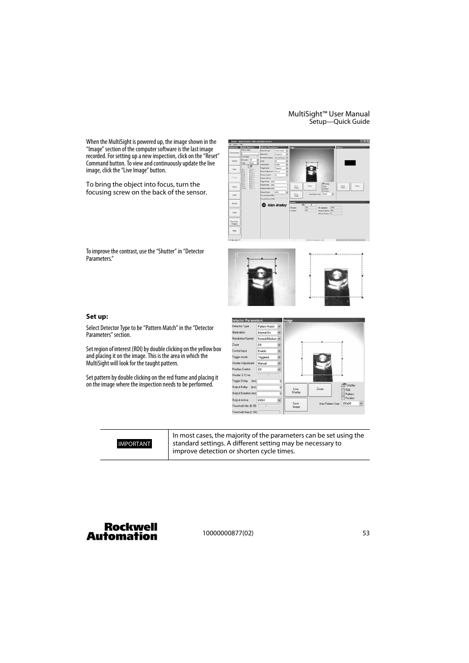 Rockwell Automation 48MS MultiSight Vision Sensor User Manual | Page 53 / 76
