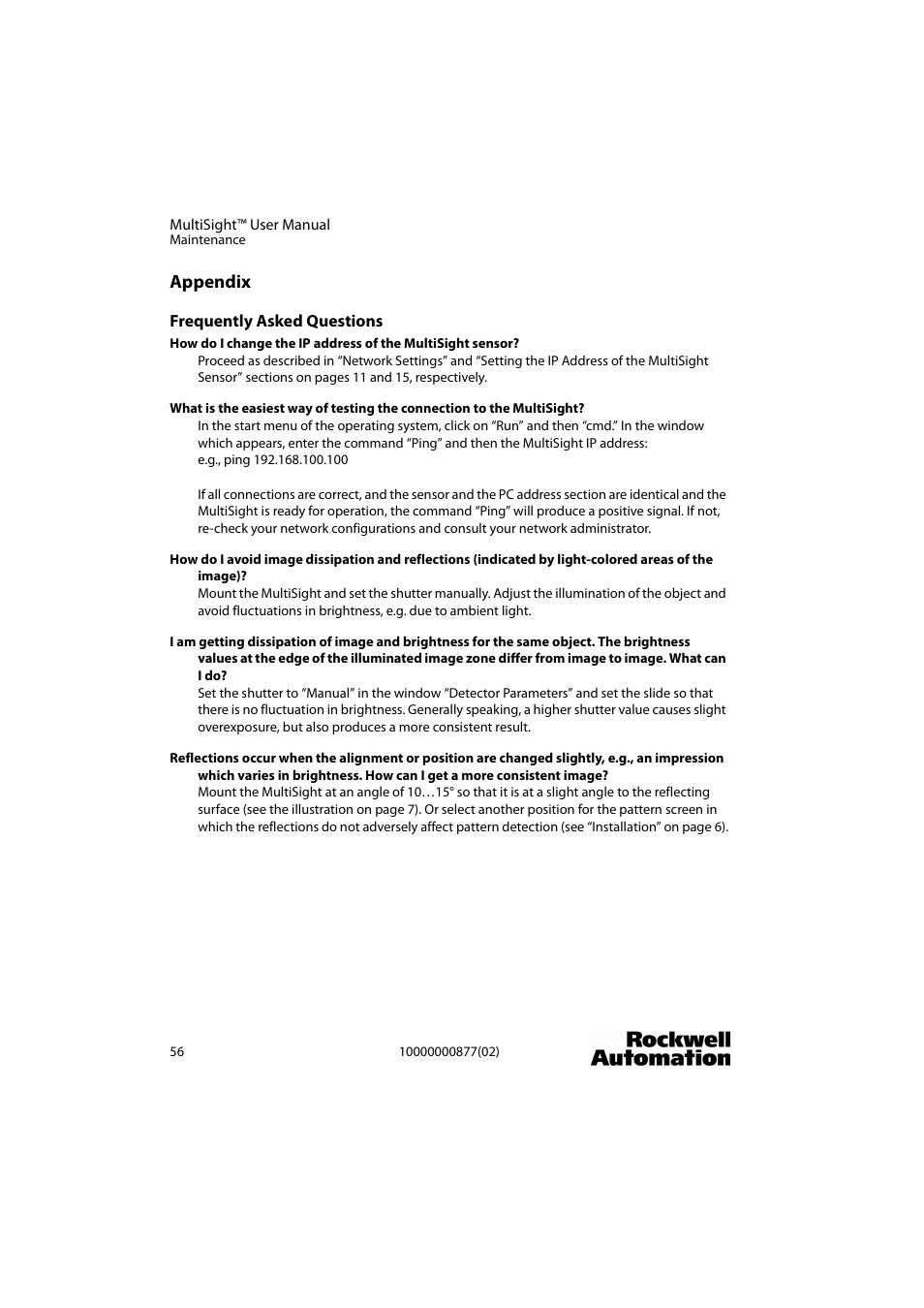 Appendix | Rockwell Automation 48MS MultiSight Vision Sensor User Manual | Page 56 / 76